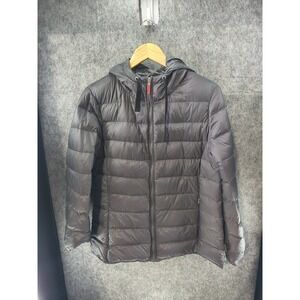 Unbranded‎ Women's Grey & Pink Puffy Coat Size M w/ flaw